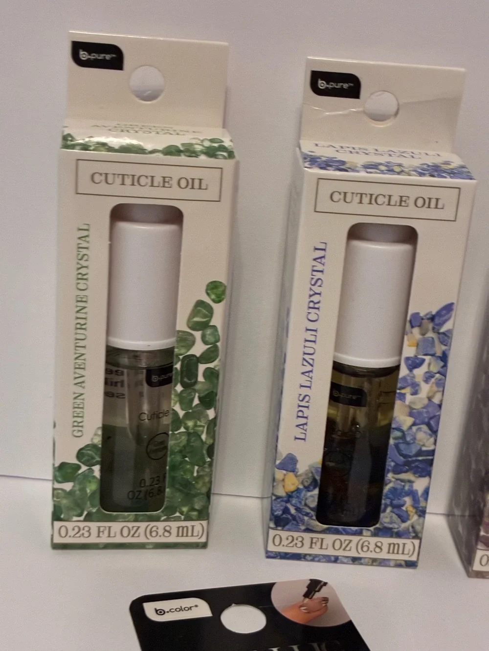 b.Pure Crystals Cuticle Oil & Metallic Nail pens  bundle